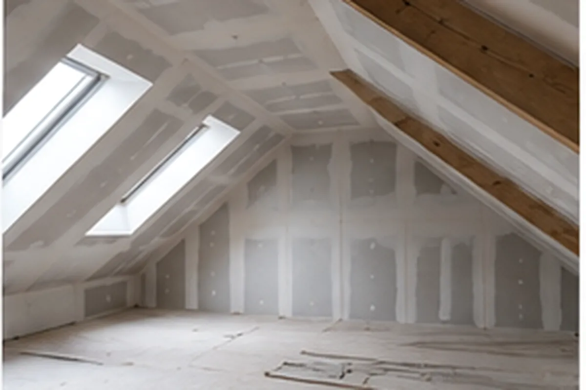 Trockenbau beim Dachgeschossausbau in Wuppertal